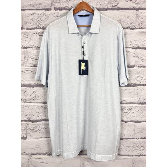 NWT Hart Schaffner Marx Mens XL Designer Preppy Luxe Golf Office Polo Shirt - Picture 3 of 15